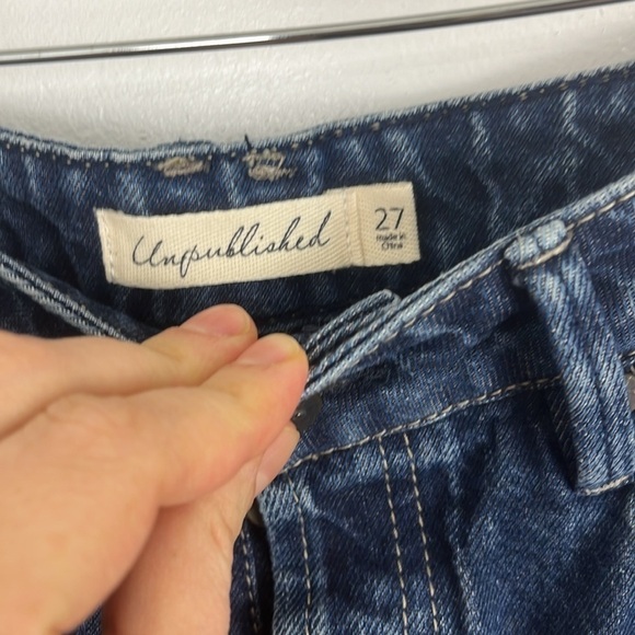 Unpublished Straight Leg Button Fly Jeans - Picture 4 of 8